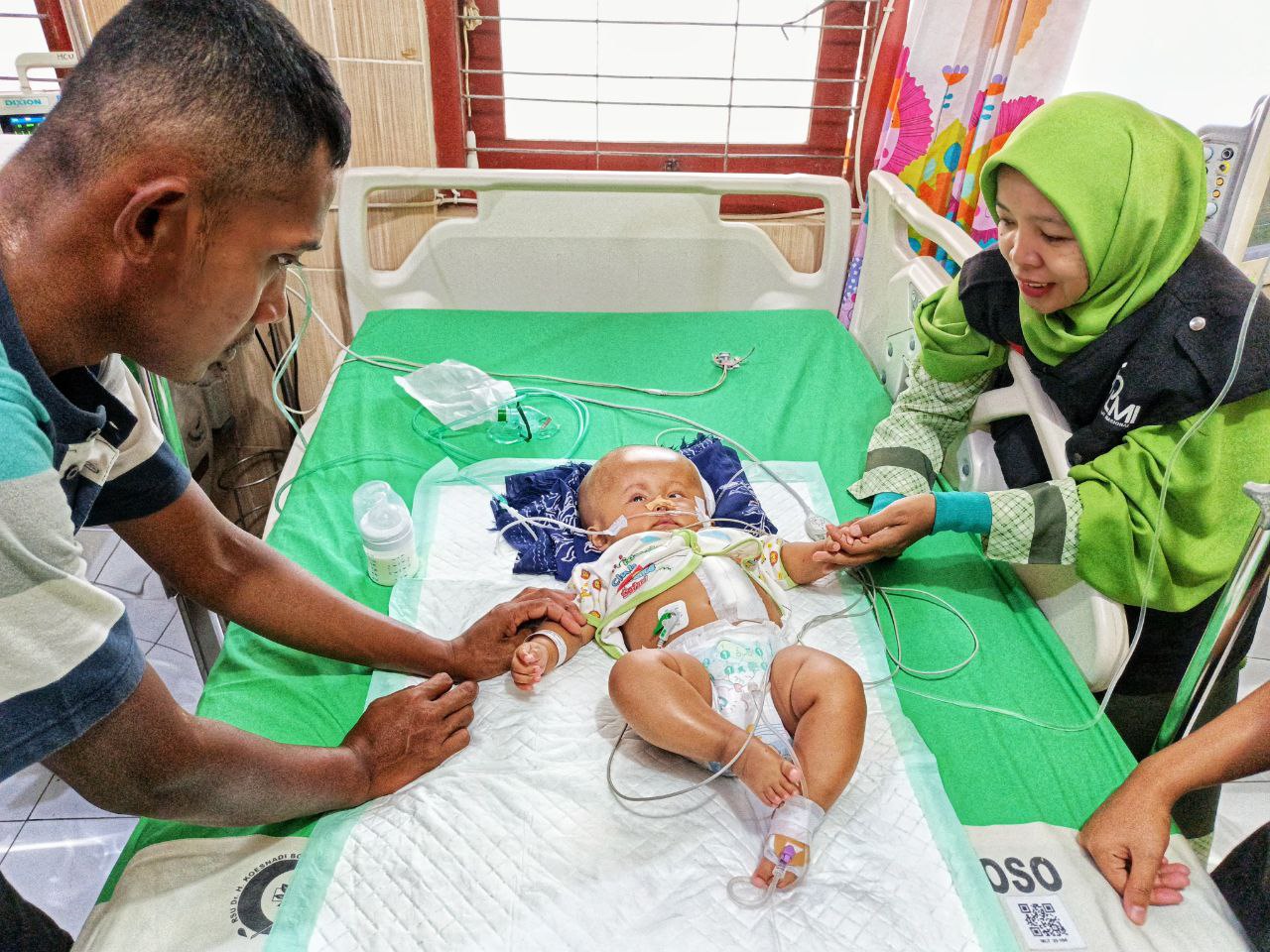 Woman holding donation box